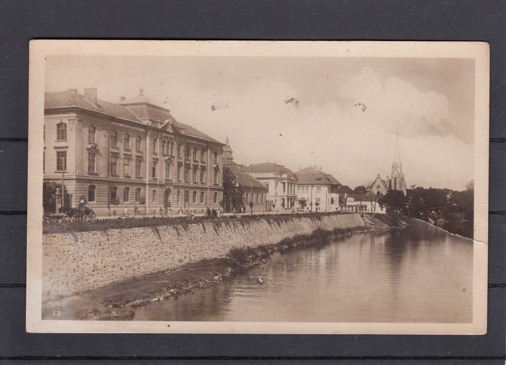 LUGOJ , LICEUL CORIOLAN BREDICEANU SI TEATRULCOMUNAL , CIRCULATA 1930,  Printata | Okazii.ro