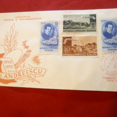 Plic FDC - Centenar Pictor Ion Andreescu 1950 Romania