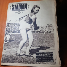 revista stadion 14 septembrie 1949-campionatele internationale de atletism RPR foto