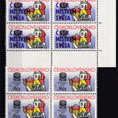 Cehoslovacia 1985 sport MI 2810/2816 bloc de 4 MNH w47