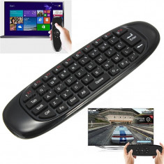 VONTAR C120 2.4GHz Smart Tastatura Air Mouse Wireless TV Iluminata Telecomanda foto