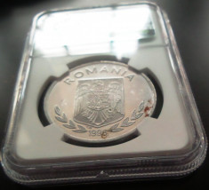 PROBA BNR MONEDA PROOF 100 Lei, anul 1996 foto