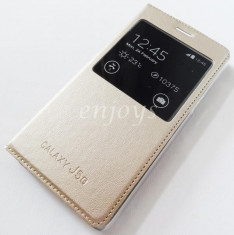 husa SAMSUNG GALAXY J5 PRIME ON5 2016 cover s view GOLD AURIE foto