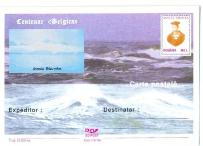CP Z1201 -CENTENAR ,,BELGICA&amp;quot; -INSULA WIENCKE -NECIRCULATA foto