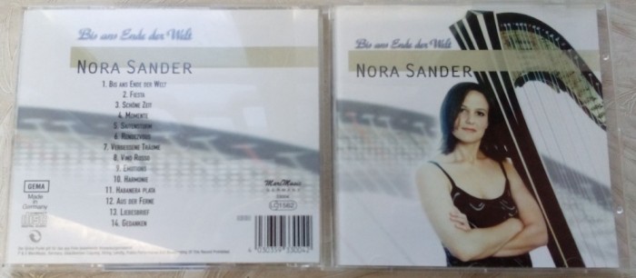 CD ORIGINAL:NORA SANDER-BIS ANS ENDE DER WELT(harpa&amp;pian/bas/chitara/sax/cello+)