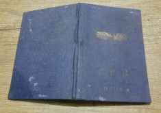 Carte/ Carnet de identitate CFR pentru student/ 1935-1936 foto