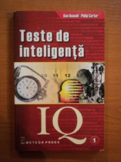 TESTE DE INTELIGENTA , VOL I de KEN RUSSELL , PHILIP CARTER , 2001 foto