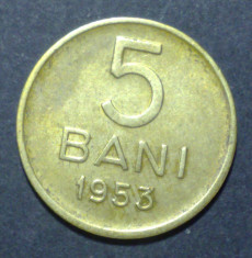 5 bani 1953 9 XF foto