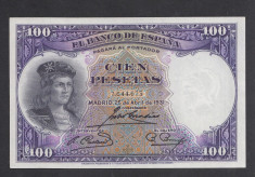 Spania 100 pesetas 1931 UNC foto