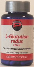 L-Glutation redus 500 mg, 60 capsule foto