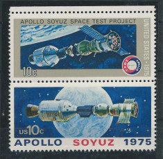1975 S.U.A.-Zborul comun Apollo-Soyuz -MNH foto