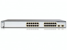 SWITCH CISCO 3750 SERIES - 24 PORTURI 10-100-1000/POE ( ws-c3750g-24P-s) foto