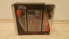 Set cadou Gillette aparat ras si tuns Styler +gel ras fusion Gillette foto