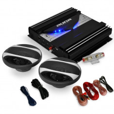 Set HIFI auto &amp;quot;Black Line 200 &amp;#039;amplificator 1400W foto