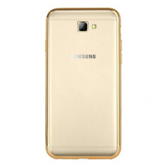 Capac protectie TPU cu margini electroplacate pentru Samsung Galaxy J5 Prime, auriu foto