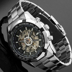 Ceas stil LUX casual FULL automatic bratara metalica foto