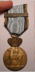 Medalia Centenarul Regelui Carol I 1839 1939 cu Bareta Pro Patria foto