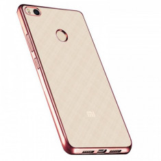 Capac protectie TPU cu margini electroplacate pentru Xiaomi Mi 4S, rose gold foto