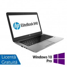 Laptop Refurbished HP ProBook 840 G1, Intel Core i5-4300U 1.90GHz , 8GB DDR3, 128GB SSD, Webcam + Windows 10 Pro foto