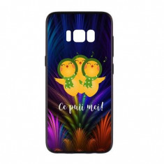 Capac de protectie pentru Samsung Galaxy S8, TPU moale imprimat in relief, model CPM foto