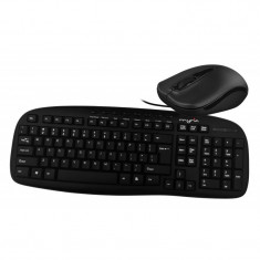 Vand Kit tastatura si mouse cu fir MYRIA MY8517, USB, negru foto