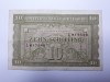 10 SCHILLING 1944 Austria , Bancnota Ocupatie Aliata Militara