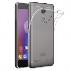 Capac de protectie din TPU subtire (0.3 mm) pentru Lenovo K6, alb transparent foto