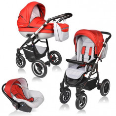 Carucior Crooner Prestige 3 In 1 Vessanti Red foto