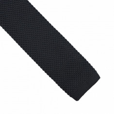 Cravata neagra tricotata Andrew foto