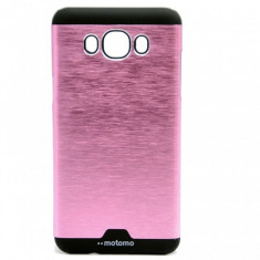 Capac de protectie Motomo V1 pentru Samsung Galaxy J7 (2016), plastic solid si aluminiu, roz foto