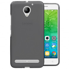 Capac de protectie jelly case pentru Lenovo Vibe C2, gri inchis foto