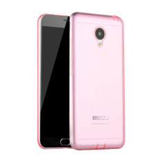 Capac de protectie din TPU subtire (0.3 mm) pentru Meizu M2, roz transparent foto