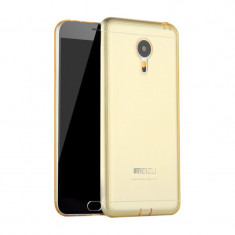 Capac de protectie din TPU subtire (0.3 mm) pentru Meizu M2, galben transparent foto