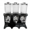 Trei dispensere fulgi de porumb pe un suport acrilic negru MN0136597 Raki