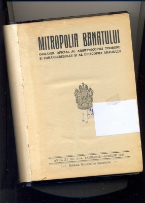 MITROPOLIA BANATULUI-Organul oficial al Arhiecoscopiei 1961-Nr (1-4)+(5-6)+7-12 foto