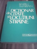 DICTIONAR DE CITATE SI LOCUTIUNI STRAINE-BARBU MARIAN