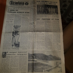 ziarul scanteia 7 septembrie 1964-inceputul construtiei portilor de fier