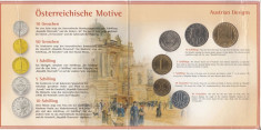 Set Monetarie Austria 2001 1 5 10 20 50 foto