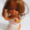 Emotion doll, papusa expresiva, pusculita, Japan, 13cm, cauciuc