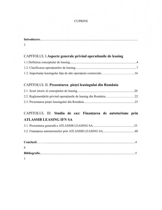 Lucrare De Licenta Contabilitate Finantarea Prin Leasing Arhiva