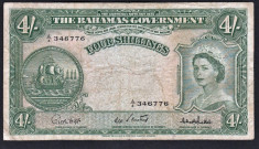 Bahamas 4 Shillings 1953 s346776 P#13 foto