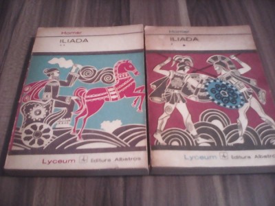 HOMER-ILIADA VOL 1+2 COLECTIA LYCEUM 1973 foto