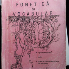 FONETICA SI VOCABULAR IONELA LEFTER ASPECTE TEORETICE TESTE SUBIECTE