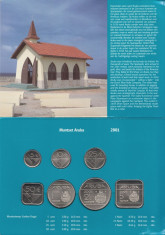 Set Monetarie Aruba 2001 1 5 10 25 50 2,5 foto