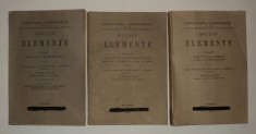 Euclid, Elemente, elementele tratat geometrie, 3 volume, 1939 1940 1941 foto