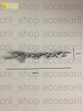 Emblema Auto Sport Nichel Italic, 140x70mm, Plastic, Banda 3M