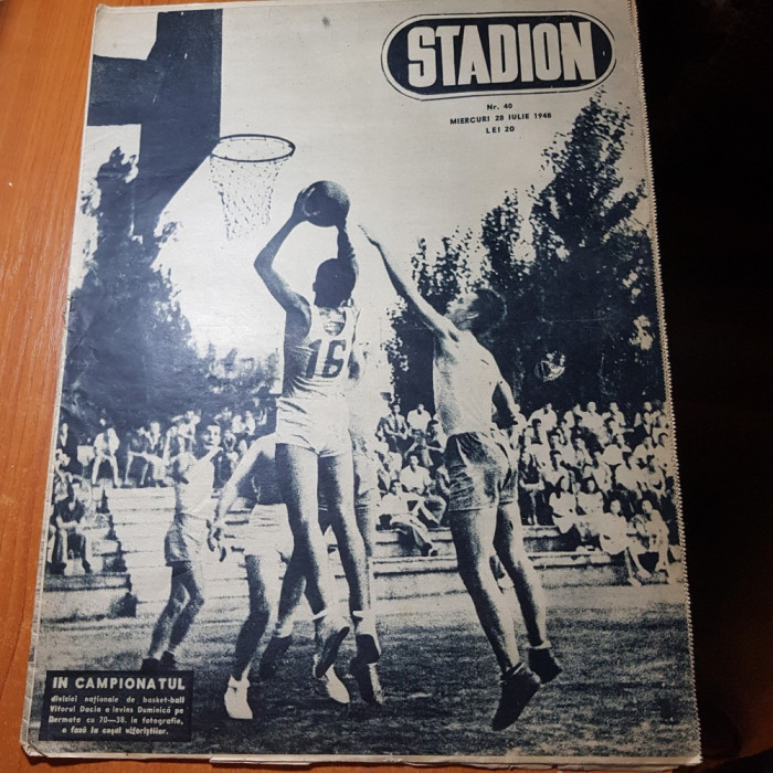 revista stadion 28 iulie 1948-articole si foto de pe stadionul din ploiesti