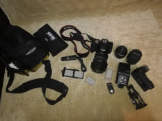 APARAT FOTO DSLR CANON 550D + ACCESORII foto