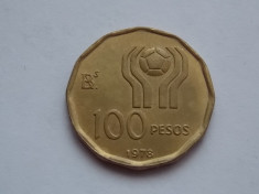 100 PESOS 1978 ARGENTINA COMEMORATIV foto