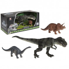 Set 3 figurine Dinozauri Plastic 2 foto